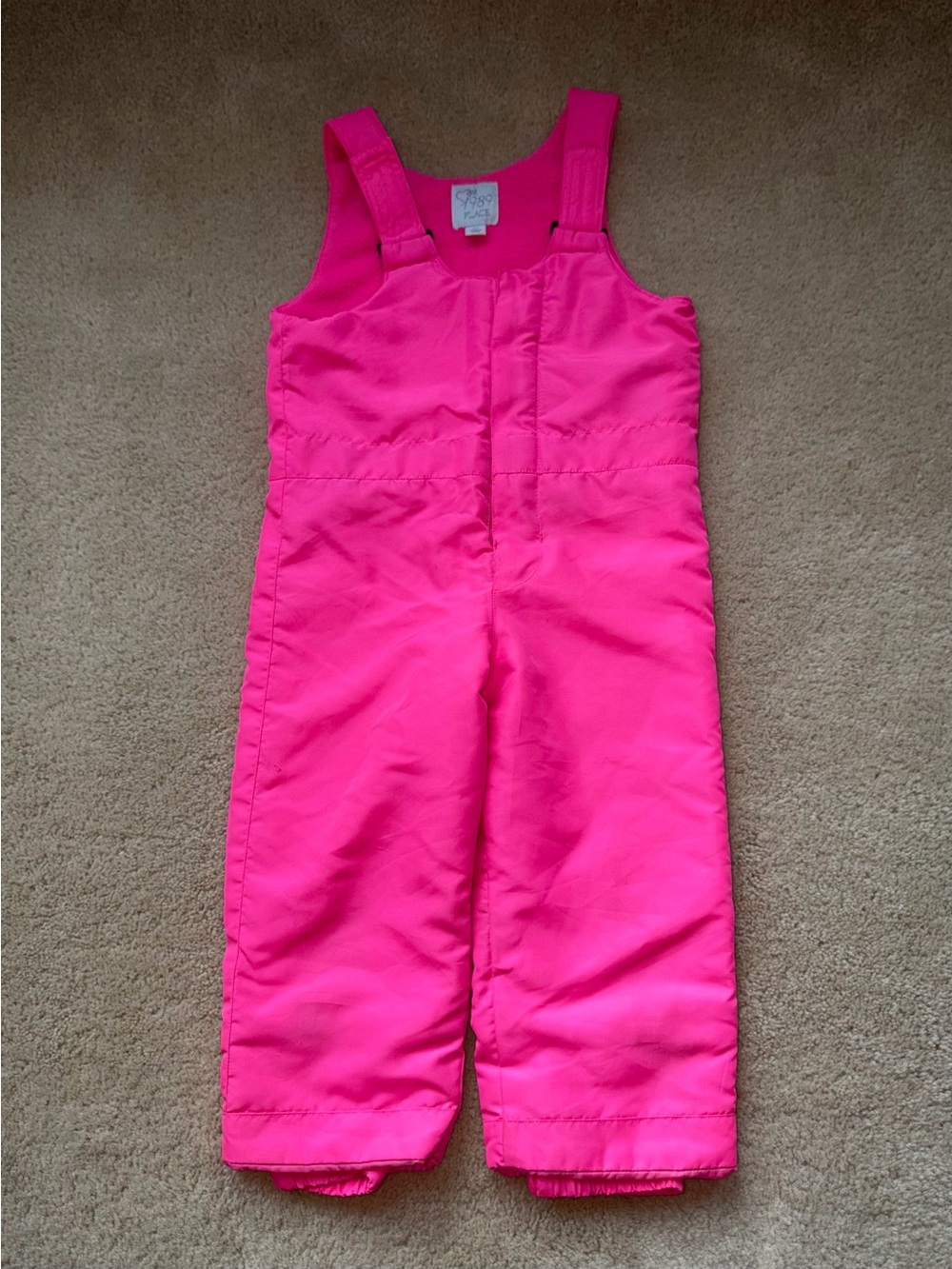 Children's Place Pink Toddler Snow Bibs - Size 4T - EUC